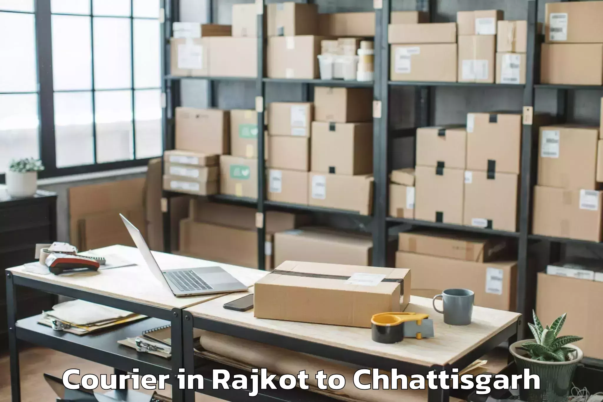 Book Rajkot to Katghora Courier